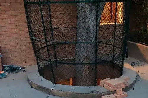 Manutenção de tela de alambrado