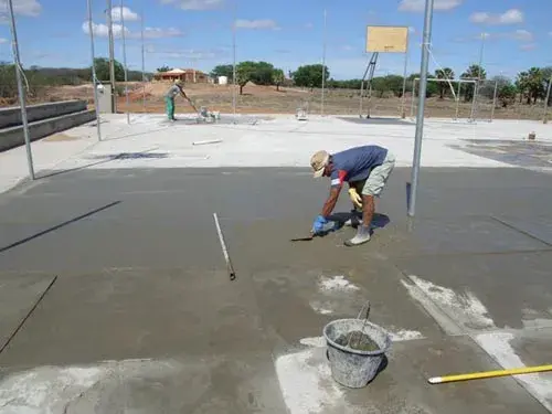 Construção de quadra