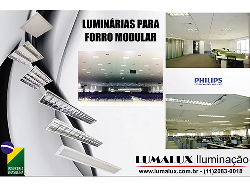 Fabricante de luminária de embutir para forro em Assis