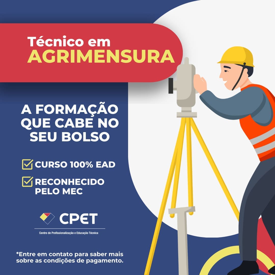 CURSO TÉCNICO EM AGRIMENSURA A DISTÂNCIA