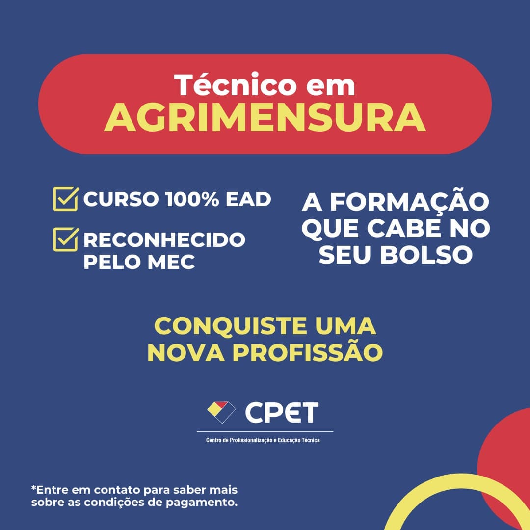 CURSO TÉCNICO EM AGRIMENSURA EAD