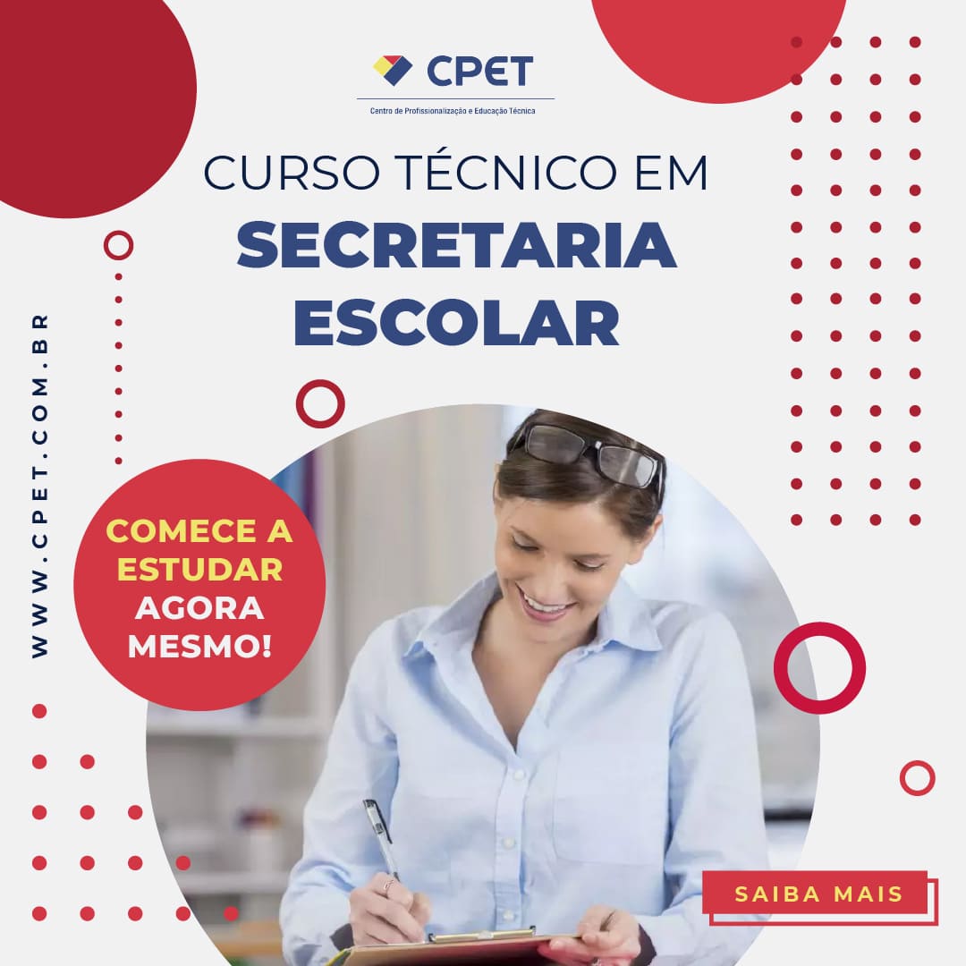 CURSO TÉCNICO EM SECRETARIA ESCOLAR A DISTÂNCIA